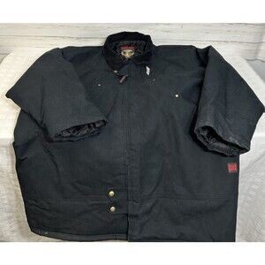 NEW! Tough Duck Size 5XL Mens INSULATED Winter Work Jacket Black CANVAS Canada